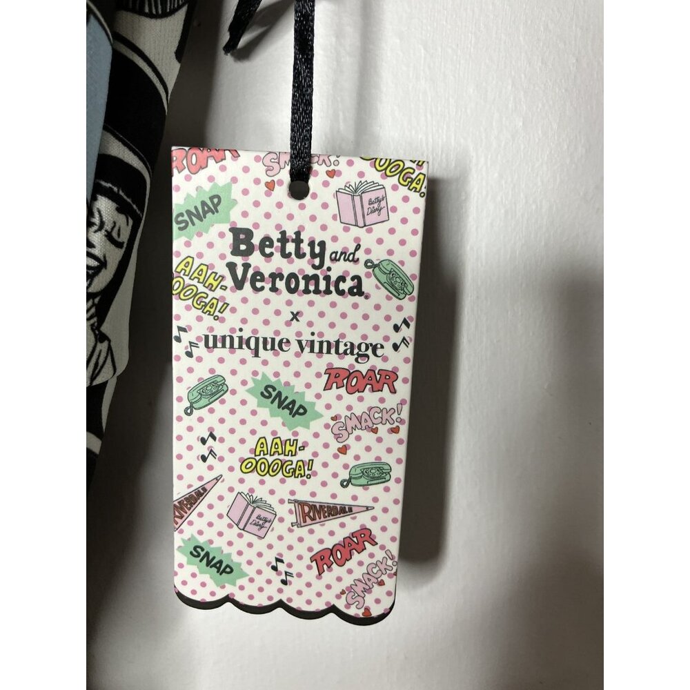 Unique Vintage Betty & Veronica Archie Comic Wrap Dress Plus Size 2X 18 Black - Picture 9 of 13